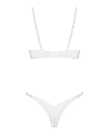 Ensemble de lingerie Alissium blanc de marque Obsessive, élégant et confortable-7