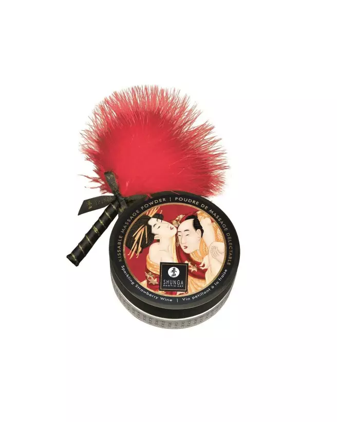 Poudre de massage délectable SHUNGA fraise et champagne pour soins corporels luxueux-8