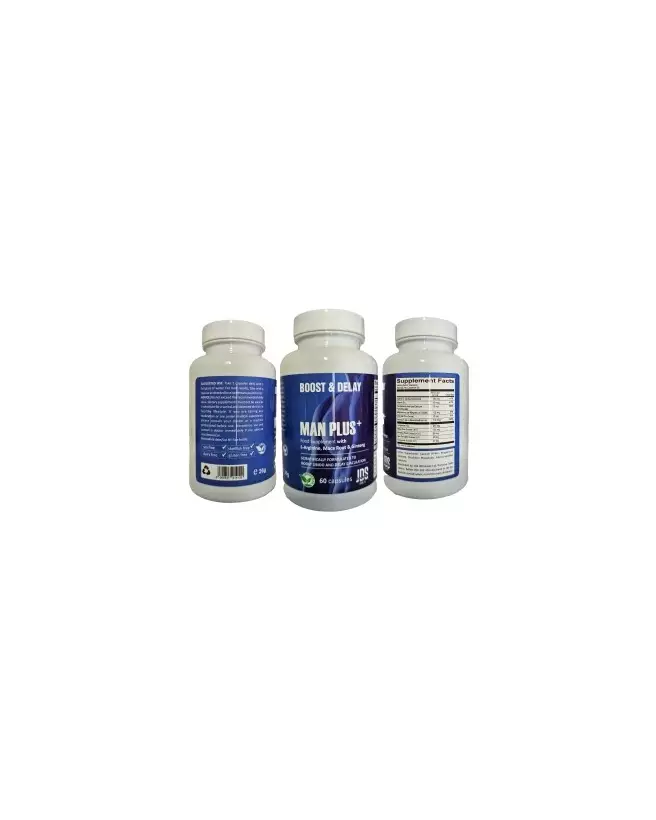 Image Gmax Man Plus Boost and Delay - 60 gélules pour amélioration endurance-2