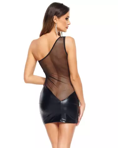 Robe sexy noire Loreen de Beauty Night, tenue élégante et séduisante-4