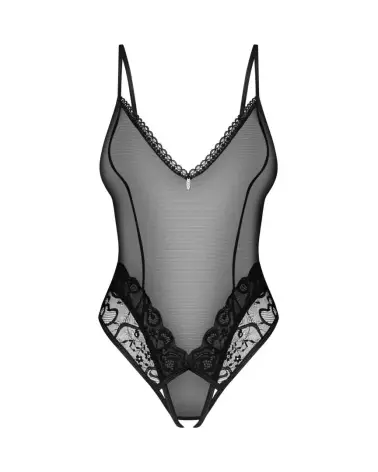 Image du Blomentis Body Ouvert Noir par Obsessive, lingerie élégante et sensuelle-6