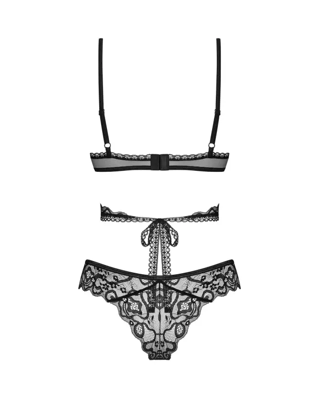 Photo de l'ensemble Blomentis noir Obsessive, lingerie élégante et séduisante-6