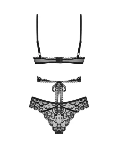 Photo de l'ensemble Blomentis noir Obsessive, lingerie élégante et séduisante-6