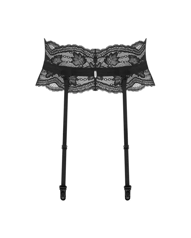 Porte-jarretelles Nutris noir par Obsessive, élégance et séduction en lingerie-8