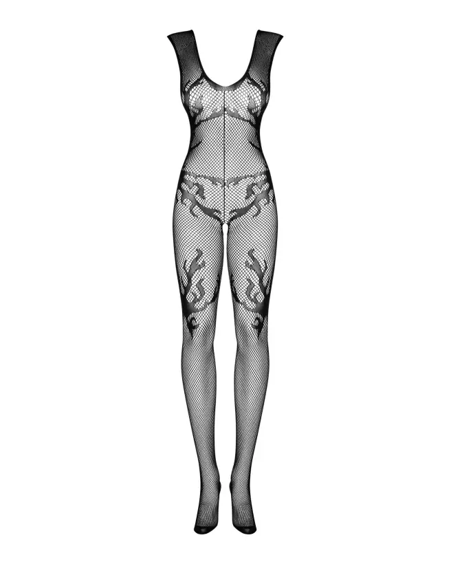 F241 Bodystocking Noir Obsessive - Lingerie Sexy en Maille-6
