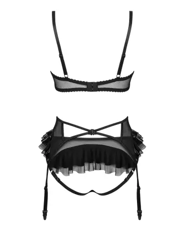 Photo de l'ensemble Rafaella Wetlook Noir par Beauty Night, lingerie séduisante et brillante-8