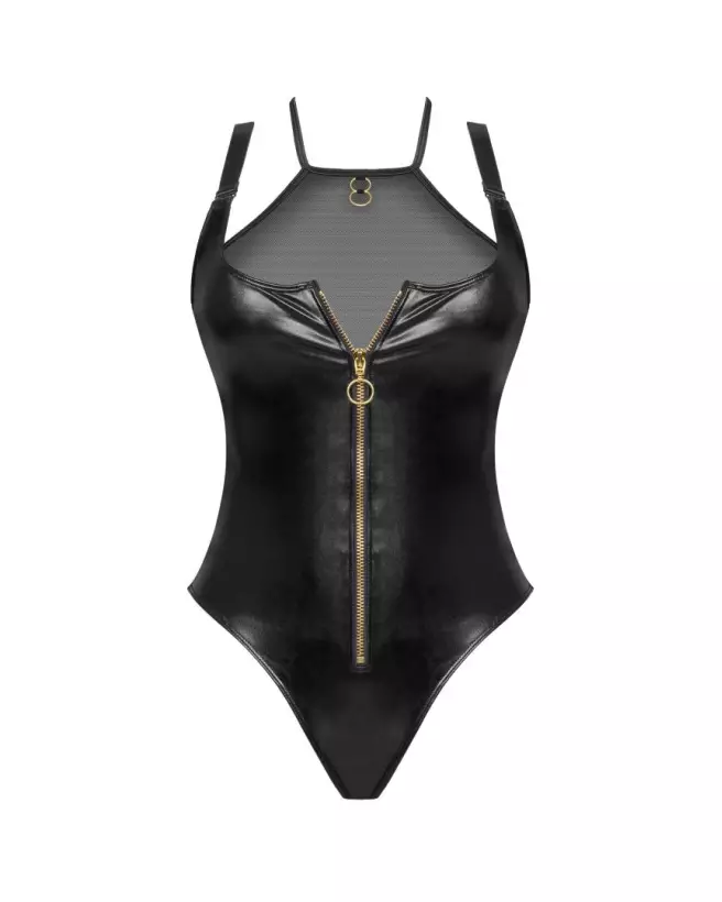 Roxana Body Wetlook Noir par Beauty Night en tenue séduisante-7