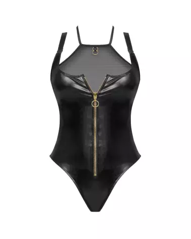 Roxana Body Wetlook Noir par Beauty Night en tenue séduisante-7