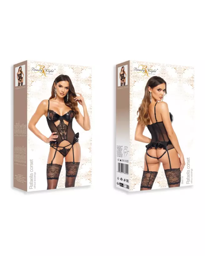 Corset Rafaella Noir Beauty Night élégant et séduisant-14