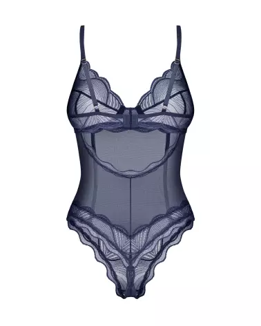 Body ouvert Nightly Blue d'Obsessive en bleu - Lingerie sensuelle et élégante-5