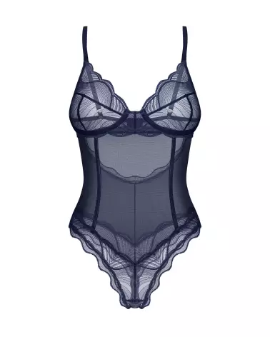 Body ouvert Nightly Blue d'Obsessive en bleu - Lingerie sensuelle et élégante-6