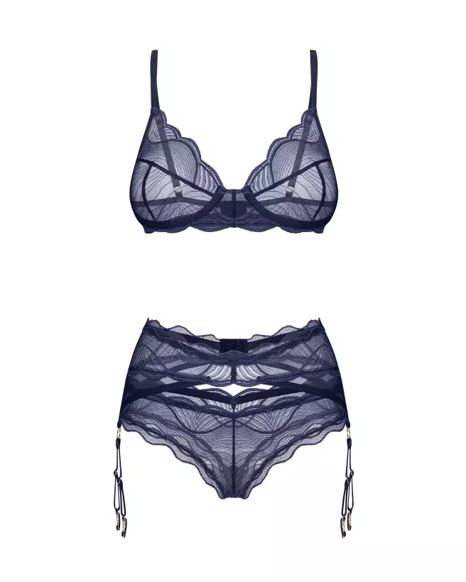 Photo de l'ensemble Nightly Blue 3 pièces Obsessive en bleu profond-6