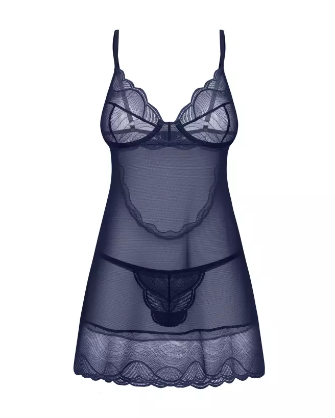 Nuisette Nightly Blue Obsessive en bleu élégante et séduisante-6