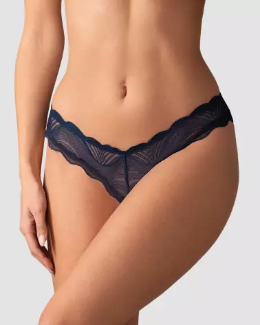 String ouvert Nightly Blue Obsessive en bleu, lingerie sexy et séduisante-4