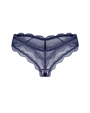 String ouvert Nightly Blue Obsessive en bleu, lingerie sexy et séduisante-6