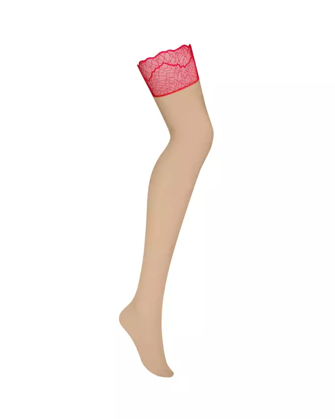 Photo des bas rouges Cupide Désir de Obsessive, lingerie glamour et séductive-3