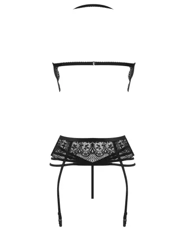 Photo de l'ensemble Lace Temptation noir par Beauty Night, lingerie élégante et séduisante-8