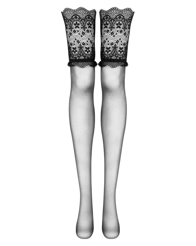 Bas Obsidian noirs élégants Beauty Night pour une allure chic et séduisante-4