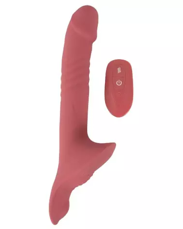 Image du Strap-On Vibrator Pink de You2Toys, gode ceinture vibrant et confortable-5