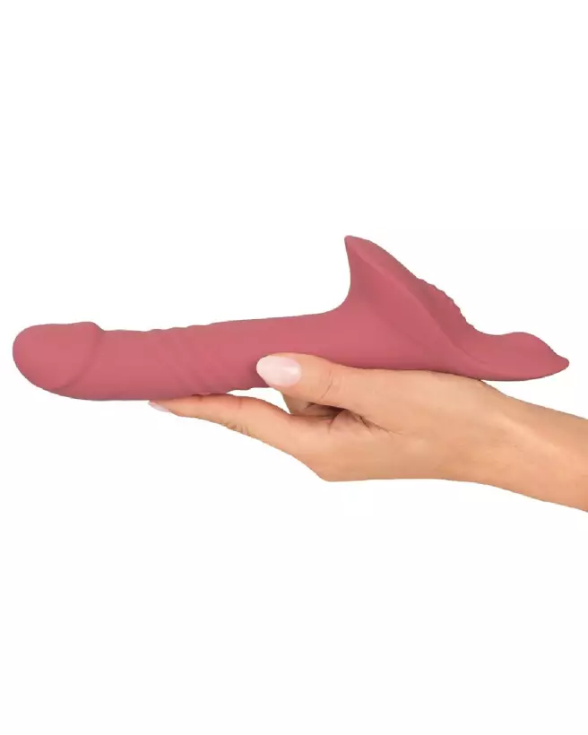 Image du Strap-On Vibrator Pink de You2Toys, gode ceinture vibrant et confortable-7