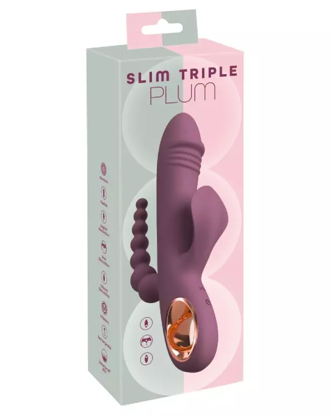 Image de Slim Triple Plum You2Toys pour double pénétration-1