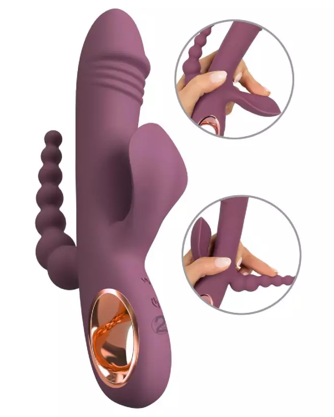 Image de Slim Triple Plum You2Toys pour double pénétration-2