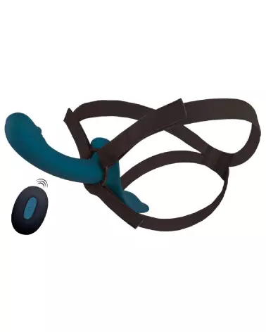 Image Strap-On RC Vibrator Blue You2Toys, gode ceinture télécommandé pour couples-2