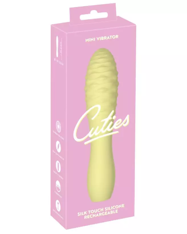 Cuties Mini Vibrator Yellow3.G : Parfait Premier Sextoy pour Débutants - image 1
