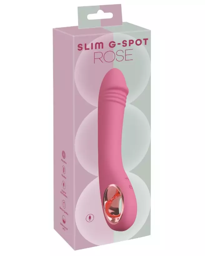 Vibromasseur Slim G-Spot Rose pour Stimulation Point G - Découvrez le Plaisir Intense - image 1