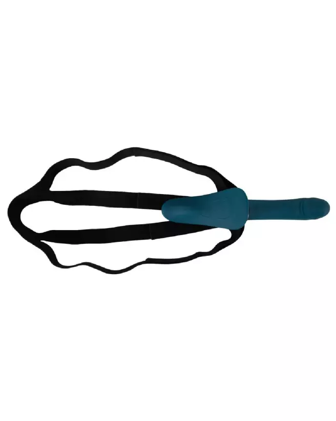 Strap-On RC Vibrator Blue de You2Toys avec harnais ajustable et commande à distance-3