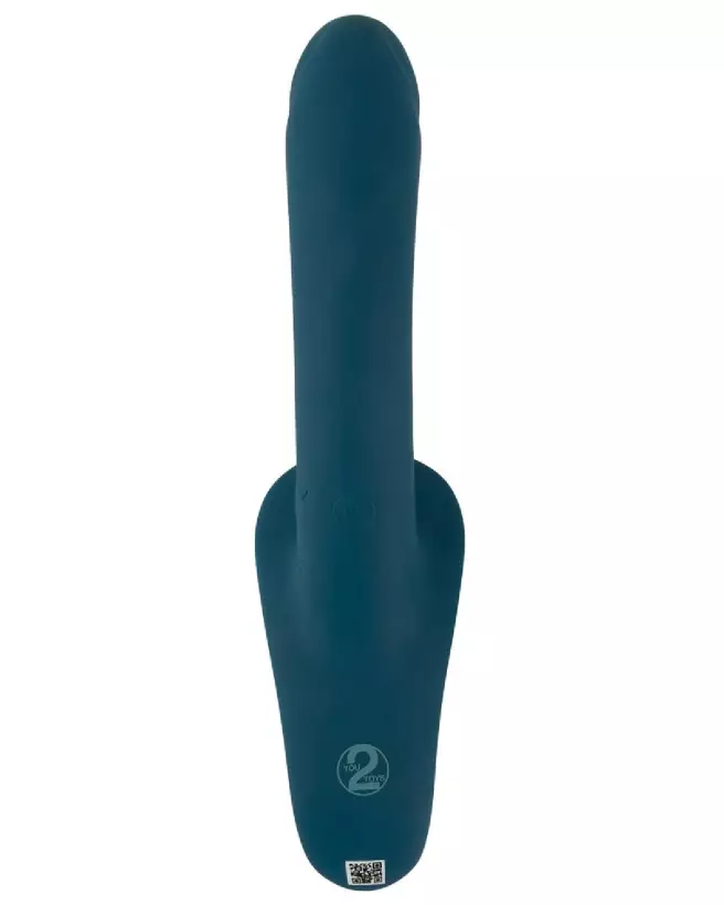 Strap-On RC Vibrator Blue de You2Toys avec harnais ajustable et commande à distance-7