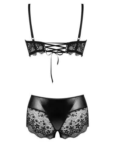 Photo de l'ensemble de lingerie Charm noir par Beauty Night, élégance et confort-7