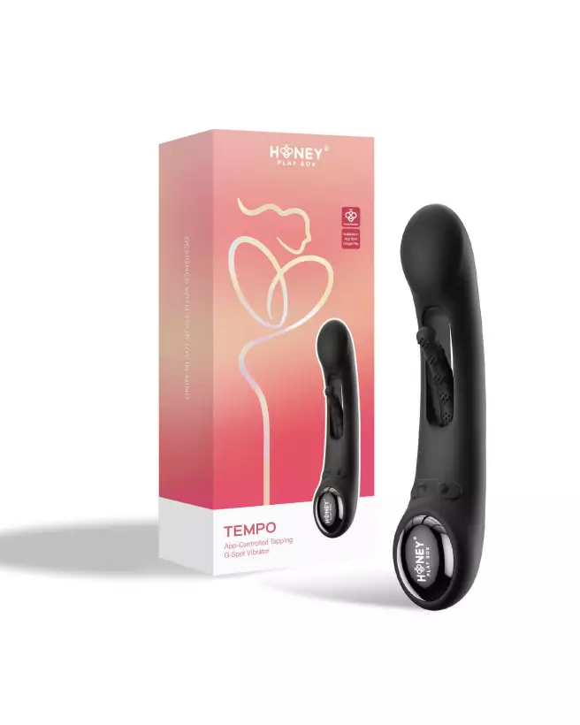 Vibromasseur G-spot Tempo Honey Play Box avec application et capteurs de pression-1