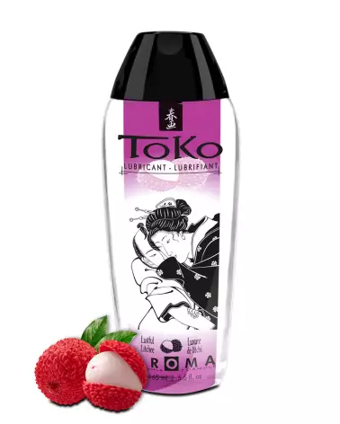 Image du lubrifiant Toko Aroma Litchi 165 ml de SHUNGA, gel intime fruité-2