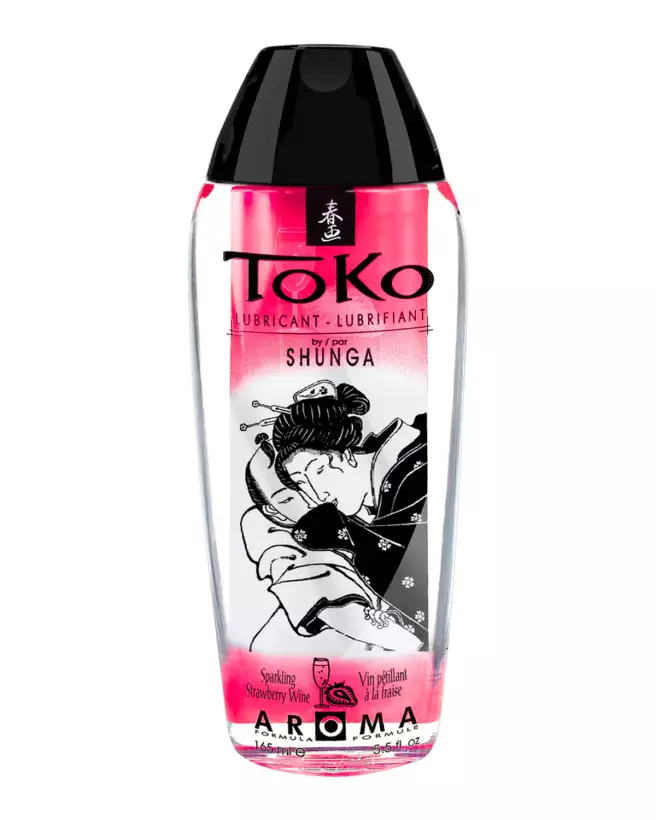 Image du lubrifiant Toko Aroma Fraise 165ML de SHUNGA, gel intime parfumé-1