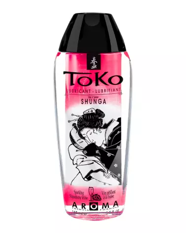 Image du lubrifiant Toko Aroma Fraise 165ML de SHUNGA, gel intime parfumé-1