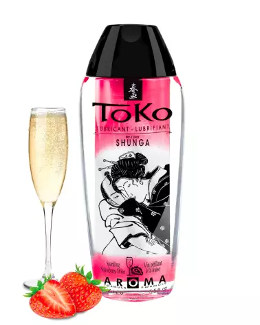 Image du lubrifiant Toko Aroma Fraise 165ML de SHUNGA, gel intime parfumé-2