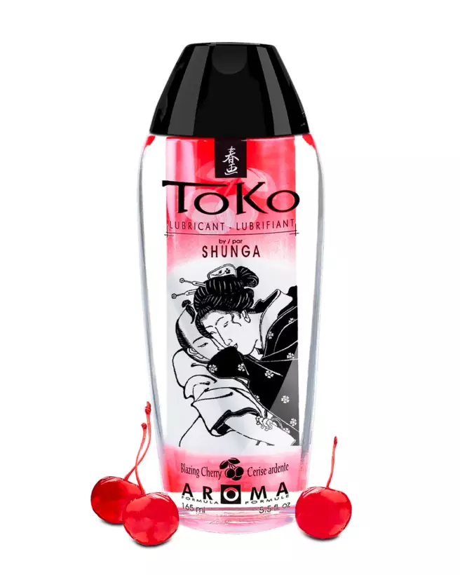 Image du lubrifiant Toko Aroma Cerise 165ML de SHUNGA, gel intime parfumé-2