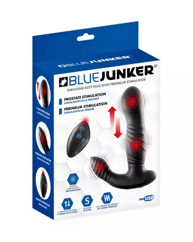 Stimulateur prostate va-et-vient BLUE JUNKER pour plaisir intense-2