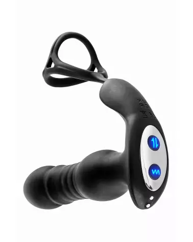 Cockring Prostate Va et Vient Blue Junker pour stimulation prostatique efficace-4