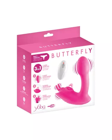 Image du vibromasseur YOBA Butterfly pour Point G, plaisir intense et précis-2