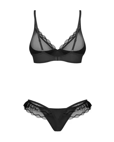 Photo de l'ensemble Stelisa Obsessive noir en dentelle, élégant et confortable-10