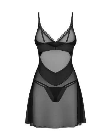 Image de la nuisette Stelisa noire par Obsessive, élégante et sensuelle-5
