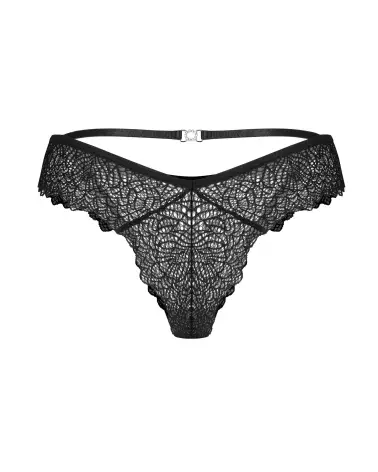 Image du Tanga Iliosa Noir de Obsessive, lingerie fine élégante-9