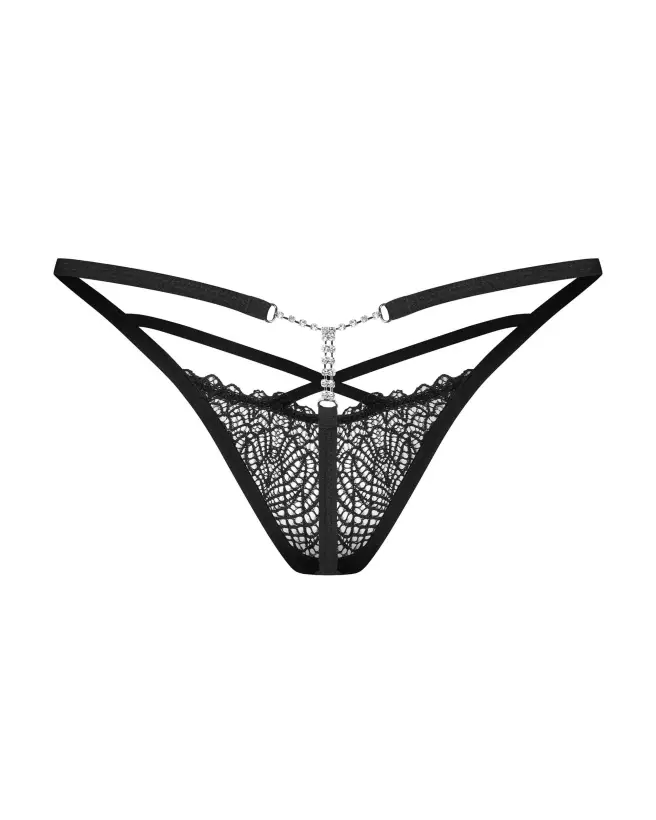 Iliosa String Noir Obsessive - élégance et sensualité en lingerie-7
