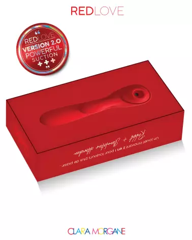 Rabbit Red Love Clara Morgane Sextoy 2 en 1 en Silicone Médical pour Double Stimulation Clitoridienne et Vaginale - image 3