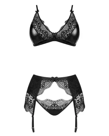 Image du Obsidian Desire Set de Beauty Night, ensemble de lingerie noir élégant-7