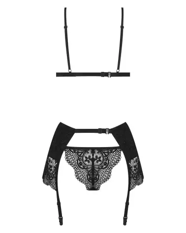 Image du Obsidian Desire Set de Beauty Night, ensemble de lingerie noir élégant-8