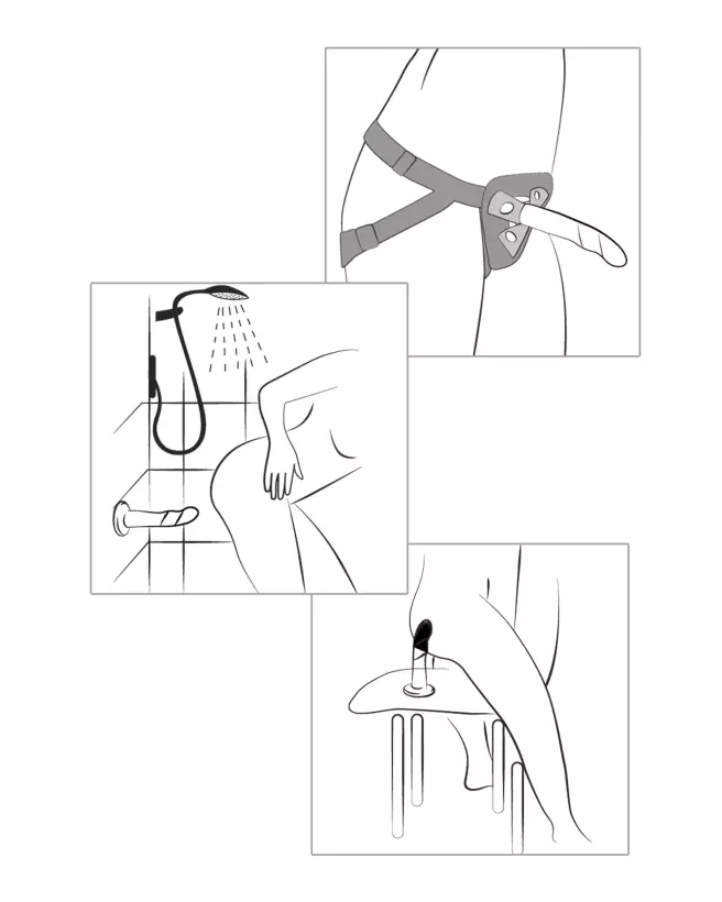 Image du ROMP Piccolo Pegging Kit, godes ceintures pour exploration intime en couple-5