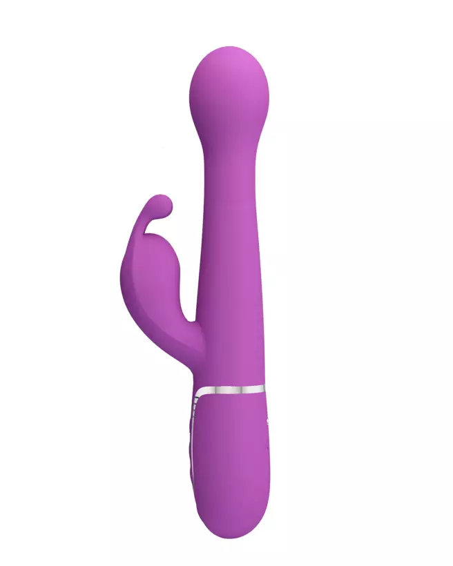 Image du vibromasseur PrettyLove Twinkled Dejon Violet, sextoy ergonomique et hypoallergénique pour plaisir intense-1